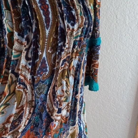 Bila teal multicolor swing top - Picture 3 of 11